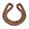 Electroplated Natural Lava Rock Beads Strands, Heart, Copper Plated, 8~9x8x3mm, Hole: 1mm, about 56pcs/strand, 15.75''~16.14''(40~41cm)