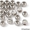 20Pcs Brass Spacer Beads, Long-Lasting Plated, Corrugated Round, Platinum, 5x4mm, Hole: 2mm