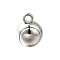 Alloy Sports Equipment Pendants, Round, 17.5x13.5mm, Hole: 2.5mm