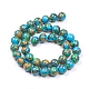 Chapelets de perles en turquoise synthétique TURQ-G832-04-16mm-2