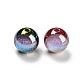 Perline acriliche con placcatura iridescente MACR-K353-24-2