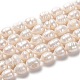 Fili di perle di perle d'acqua dolce coltivate naturali PEAR-L033-87-01-1