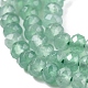 Chapelets de perles en rondelles en jade de Malaisie naturel teint X-G-E316-2x4mm-40-3