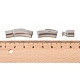 Spalte 304 Edelstahl matt Bajonett Halskette Spangen X-STAS-I013-6mm-A-4