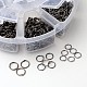 Mixed Close but Unsoldered Iron Jump Rings IFIN-X0039-B-B-3