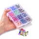360pcs 12 perles acryliques craquelées transparentes de style CACR-YW0001-03-5