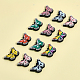 CHGCRAFT 14Pcs 7 Colors Silicone Beads SIL-CA0002-58-3