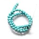 1 Strand Natural Howlite Faceted Round Beads Strands X-TURQ-L017-8mm-02B-3