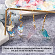 Transparent Spray Painted Glass Charms GLAA-TA0001-05-13