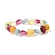 Bracelet extensible de perles de forme libre de quartz naturel pour enfant BJEW-JB07064-02-1
