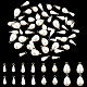PH PandaHall 64pcs Teardrop Pearl Pendants KY-PH0001-60-5