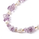 Ensemble de colliers de perles de pierres précieuses mélangées naturelles 4 pièces 4 styles pour femmes NJEW-JN04008-7