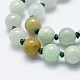 Natürliche myanmarische Jade / burmesische Jade Perlenketten NJEW-F202-A05-2