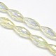Electroplate Crystal Glass Rice Beads Strands EGLA-F044-A04-1