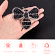FINGERINSPIRE 12pcs Crystals Bee Patches Iron on Clothes Patches Rhinestone Appliques Patches For Clothes DIY-FG0001-38-3