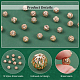 Pandahall Elite – perles rondes creuses en laiton KK-PH0005-89-4