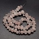Pépites naturel rose de perles de quartz brins G-P029-06-3