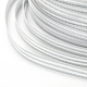 ナイロンリボン  縞模様  ジュエリー作りのための  銀  3/16インチ（5mm）  200ヤード/ロール（182.88メートル/ロール） SRIB-I004-01A-3