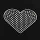 Heart ABC Plastic Pegboards used for 5x5mm DIY Fuse Beads X-DIY-Q009-14-2