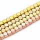 Chapelets de perles en hématite synthétique sans magnétiques G-T114-19-1