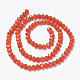 Chapelets de perles en verre opaque de couleur unie EGLA-A034-P2mm-D03-2