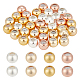 Arricraft 40 pcs perles de bouchon en laiton KK-AR0002-46-1