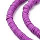 Handmade Polymer Clay Beads Strands CLAY-R089-8mm-Q061-3