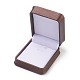 Cajas colgantes de joyería de madera cubierta de seda de imitación OBOX-F004-10A-2