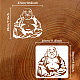 FINGERINSPIRE Buddha Stencil 11.8x11.8 inch Reusable Stencils for Painting Plastic Maitreya Buddha Pattern Stencil Template DIY Projects and Crafts Stencil for Painting on Wood Walls Fabric Home Decor DIY-WH0391-0420-2