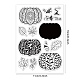 PH Pandahall Halloween Pumpkin Clear Silicone Stamps Pumpkin Leaf Autumn Transparent Stamps Plastic Postage Stamp Seal for Scrapbooking Card Photo Album Thanksgiving Halloween Decoration DIY-WH0167-56-840-2