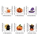 30 Uds. 6 cabujones de resina estilo tema de halloween RESI-CJ0001-194-2