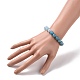 Dyed Natural Gemstone Beaded Stretch Bracelets BJEW-JB02956-4