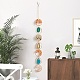 Natural Mixed Gemstone Wind Chime HJEW-P015-07-3