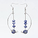Natural & Synthetic Mixed Stone Dangle Earrings EJEW-JE02599-2