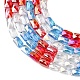Chapelets de perles en verre électroplaqué&nbsp;EGLA-D300-05-17-3