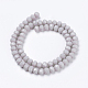 Faceted Solid Color Glass Rondelle Bead Strands GLAA-Q044-8mm-09-2