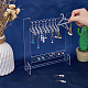 SuperZubehör transparenter Acryl-Ohrring-Präsentationsständer mit 10 Kleiderbügel EDIS-FH0001-07-3