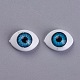 クラフトプラスチック人形の眼球  ハロウィンホラー小道具  ドジャーブルー  10.5x14x6mm DIY-WH0057-A04-1