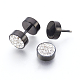 Bouchons d'oreille faux en 304 acier inoxydable EJEW-L207-C01-2