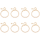 Pandahall элитный 8 шт. латунный круглый браслет-цепочка в виде змеи для мужчин и женщин BJEW-PH0004-28-5