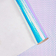 Puレザーリボン  合成皮革ストラップ  バッグ用  ジュエリー作り  DIYクラフト  スケール模様  カラフル  57-1/8インチ（1450mm）  1ヤード/ロール SRIB-WH0018-01-3