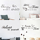 SUPERDANT 1 Sheet Kitchen Home Quotes Wall Stickers Vinyl Wall Decor Stickers DIY Saying Wall Art Decal Sticker Home Decoration for Living Room DIY-WH0200-005-6