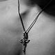 Vintage 316L Surgical Stainless Steel Skull and Cross Pendant Necklaces NJEW-BB07990-6