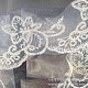 ナイロンブライダルベール  刺繍レースエッジ  女性のためのウェディングパーティーの装飾  ホワイト  3000mm WG47232-01-2