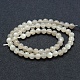 Naturelles perles pierre de lune blanc brins G-P342-02A-6mm-AB-2
