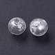 Perles vernissées de feuille en argent manuelles LAMP-J089-P14-2