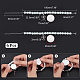 Chgcraft 6 pièces chapelet sublimation bracelets transfert de chaleur bracelet blanc bracelets de sublimation chapelet avec perle de verre perles croix charme bracelets pour baptême bijoux bricolage fabrication BJEW-CA0001-06-2
