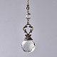 Faceted Glass Round Big Pendant Decorations HJEW-F007-A05-2