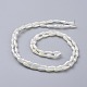 Chapelets de perles en verre opaque électrolytique EGLA-L015-FR-B11-3