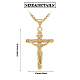 Kreuz-Anhänger-Halskette mit Jesus-Kruzifix JN1109B-6